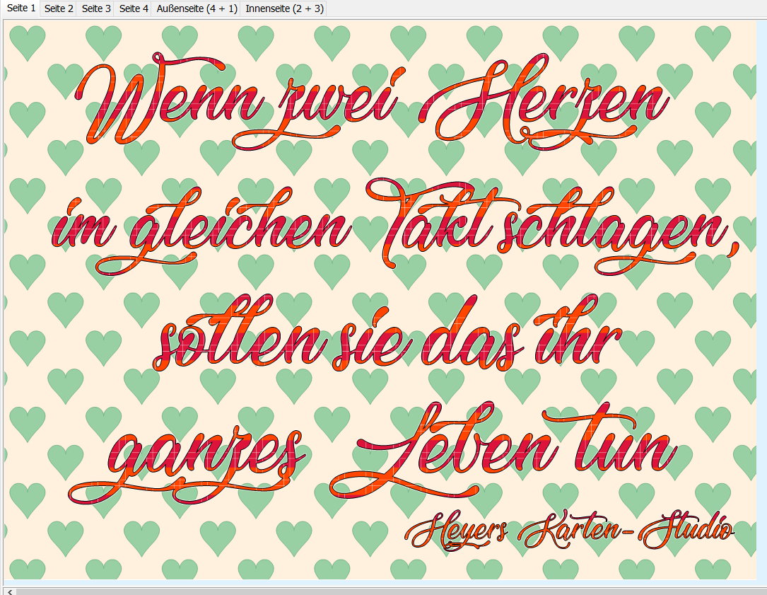 Hochzeitseinladung mit schönem Text